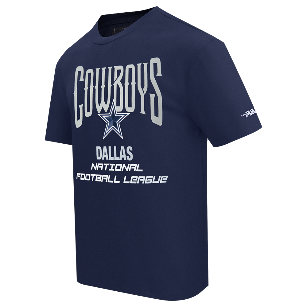 NFL DALLAS COWBOYS CITY TOUR 2.0 T-SHIRT EN JERSEY DE COTON À ÉPAULES TOMBANTES POUR HOMME (MARINE MINUIT)