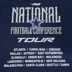 NFL DALLAS COWBOYS CITY TOUR 2.0 T-SHIRT EN JERSEY DE COTON À ÉPAULES TOMBANTES POUR HOMME (MARINE MINUIT)