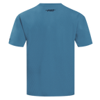 NFL DALLAS COWBOYS COUNTRY CLUB T-SHIRT EN JERSEY DE COTON À ÉPAULES TOMBANTES POUR HOMME (BLEU ACIER)