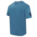 NFL DALLAS COWBOYS COUNTRY CLUB T-SHIRT EN JERSEY DE COTON À ÉPAULES TOMBANTES POUR HOMME (BLEU ACIER)