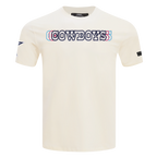 NFL DALLAS COWBOYS ECHO LOGO MEN'S SINGLE JERSEY TEE (EGGSHELL)