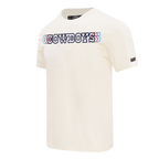 NFL DALLAS COWBOYS ECHO LOGO MEN'S SINGLE JERSEY TEE (EGGSHELL)