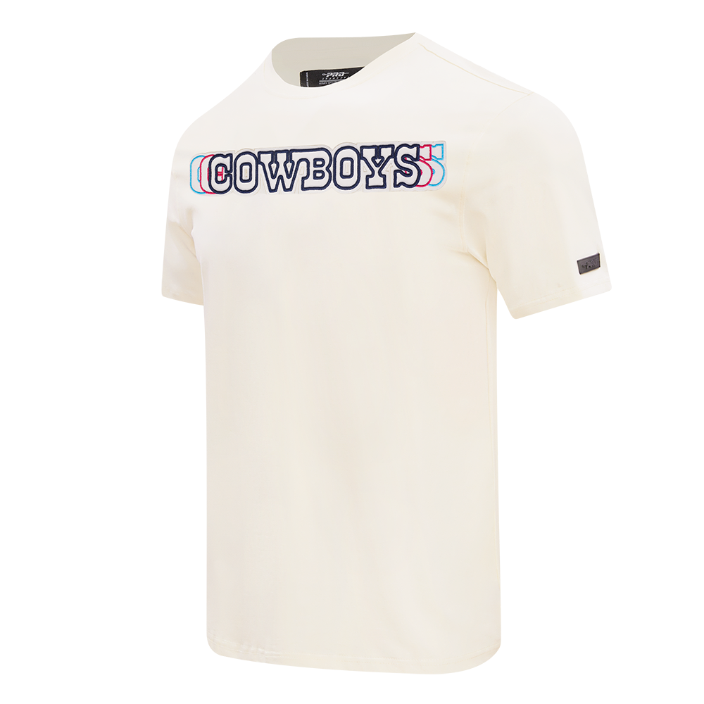 NFL DALLAS COWBOYS ECHO LOGO MEN'S SINGLE JERSEY TEE (EGGSHELL)