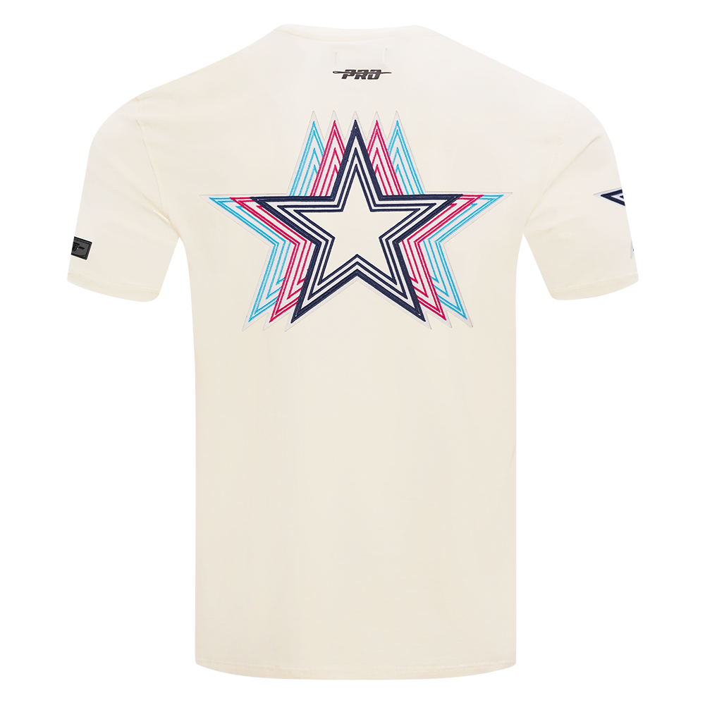 NFL DALLAS COWBOYS ECHO LOGO MEN'S SINGLE JERSEY TEE (EGGSHELL)