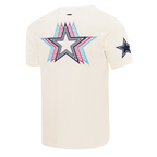 NFL DALLAS COWBOYS ECHO LOGO MEN'S SINGLE JERSEY TEE (EGGSHELL)
