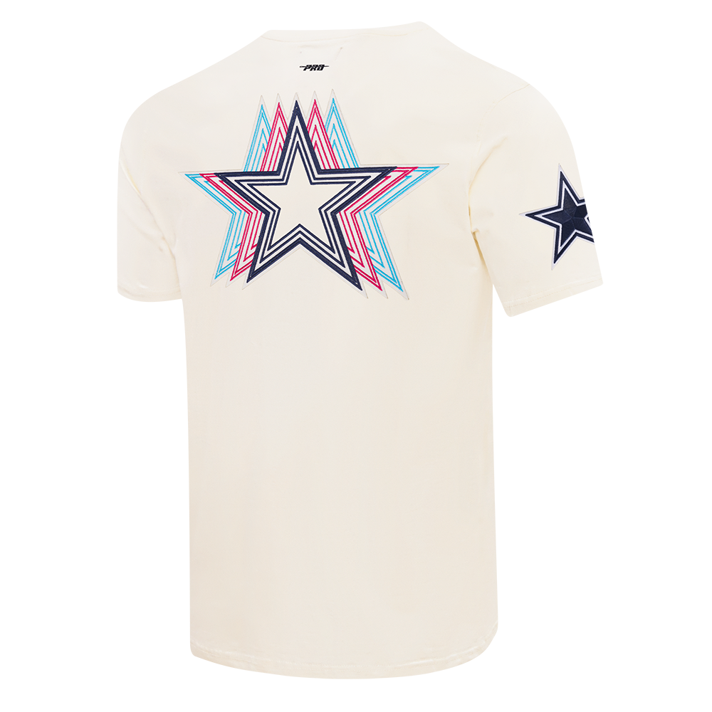 NFL DALLAS COWBOYS ECHO LOGO MEN'S SINGLE JERSEY TEE (EGGSHELL)