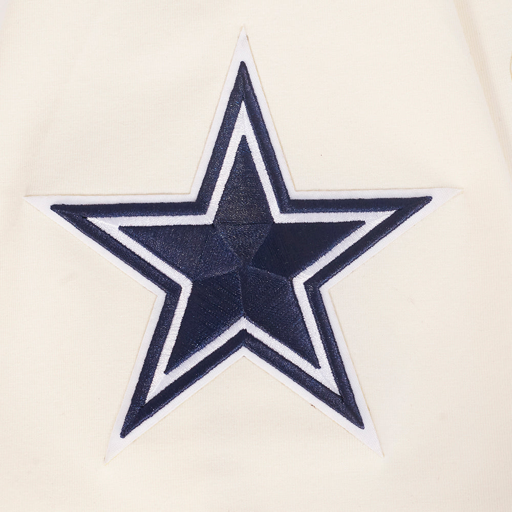 NFL DALLAS COWBOYS ECHO LOGO MEN'S SINGLE JERSEY TEE (EGGSHELL)