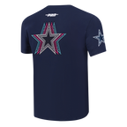 NFL DALLAS COWBOYS ECHO LOGO MEN'S SINGLE JERSEY TEE (MIDNIGHT NAVY)