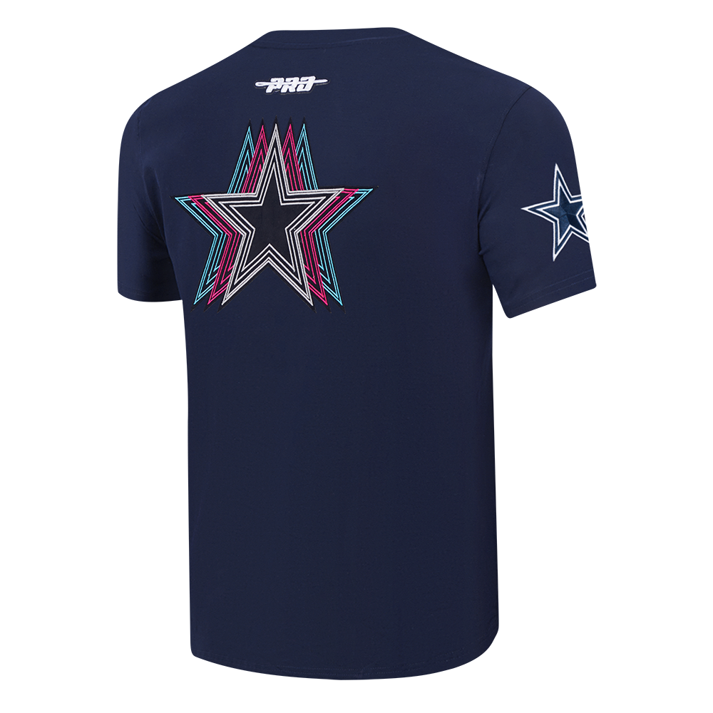 NFL DALLAS COWBOYS ECHO LOGO MEN'S SINGLE JERSEY TEE (MIDNIGHT NAVY)