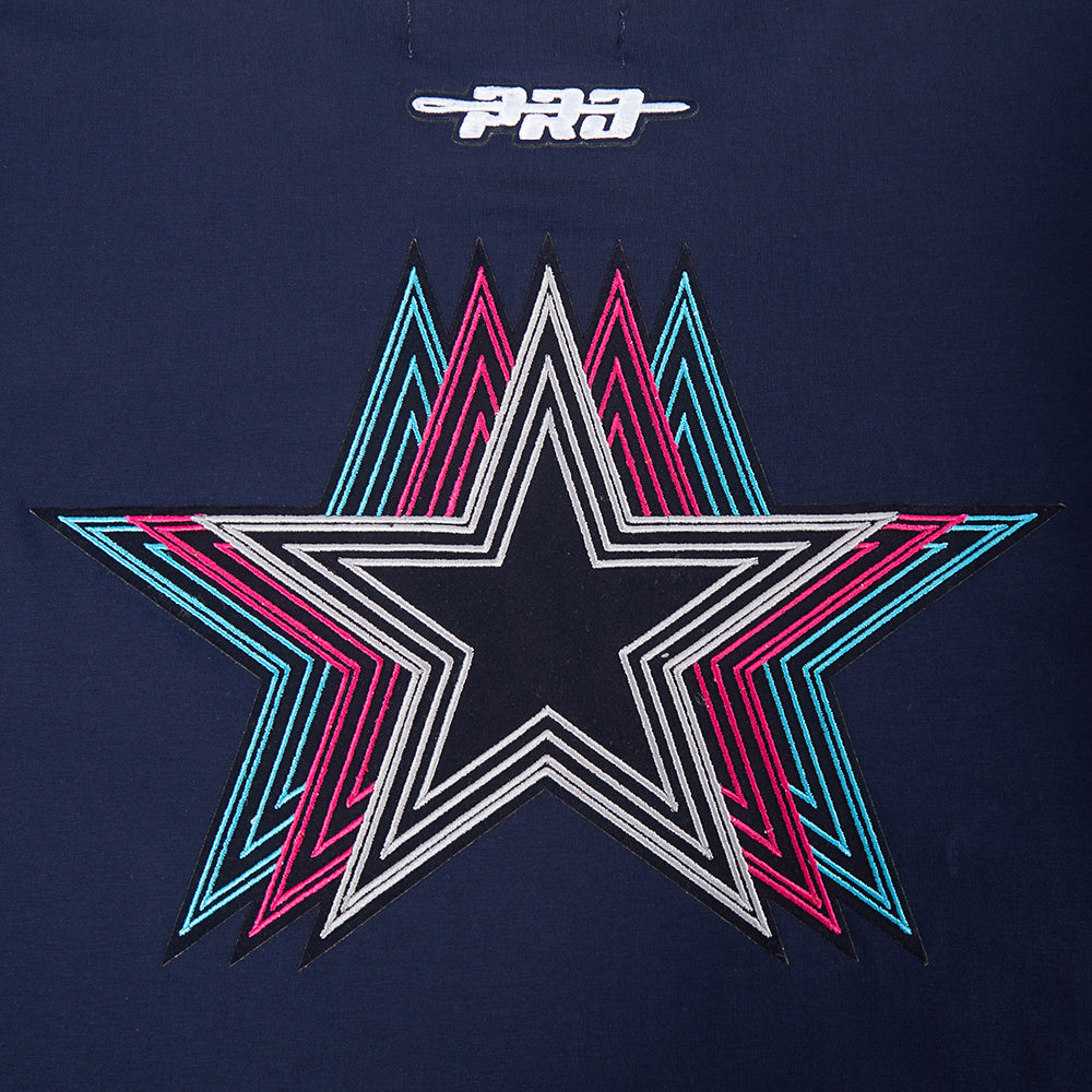 NFL DALLAS COWBOYS ECHO LOGO MEN'S SINGLE JERSEY TEE (MIDNIGHT NAVY)