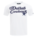 NFL DALLAS COWBOYS SOUVENIR T-SHIRT EN JERSEY SIMPLE POUR HOMME (BLANC)