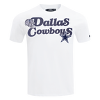 NFL DALLAS COWBOYS SOUVENIR T-SHIRT EN JERSEY SIMPLE POUR HOMME (BLANC)