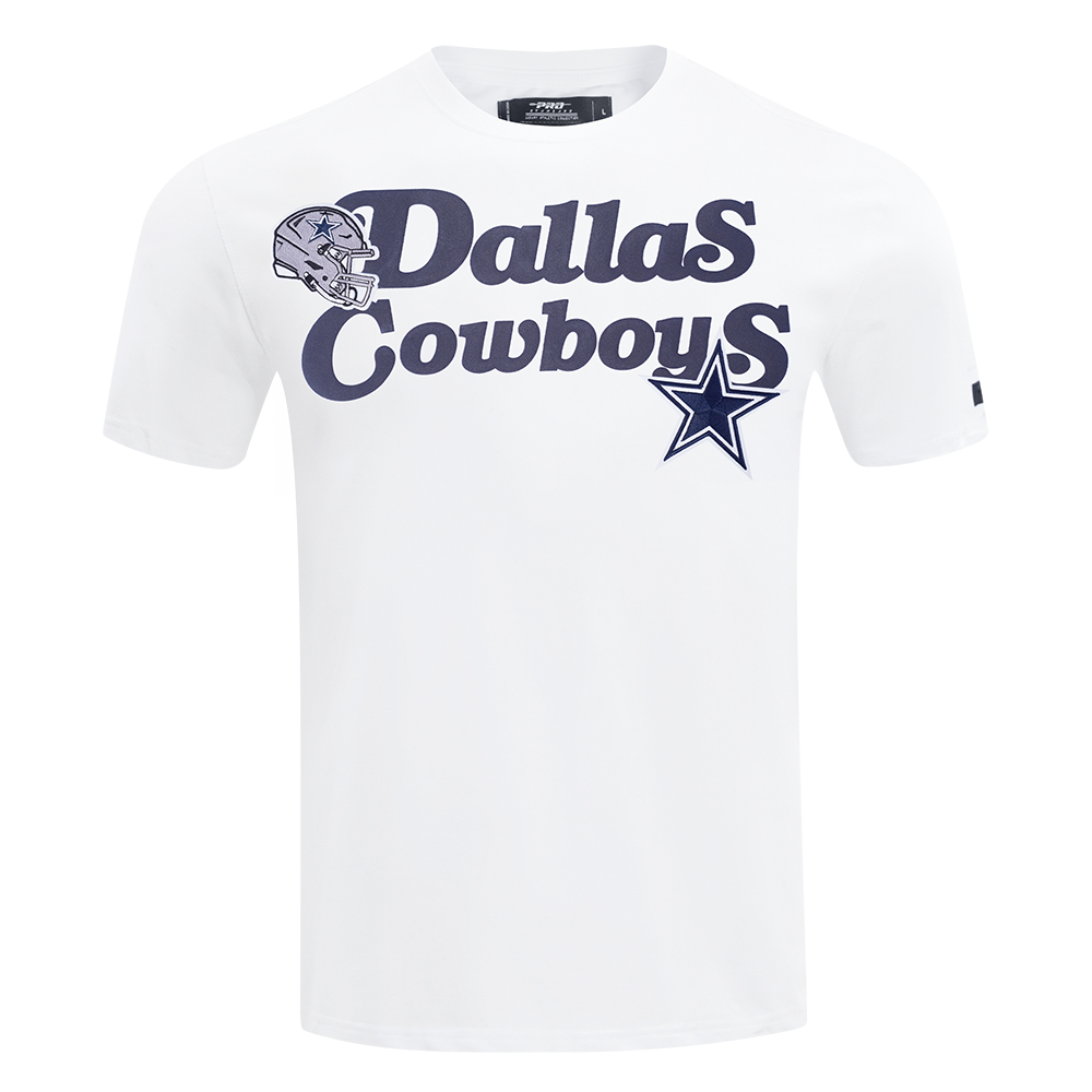 NFL DALLAS COWBOYS SOUVENIR T-SHIRT EN JERSEY SIMPLE POUR HOMME (BLANC)
