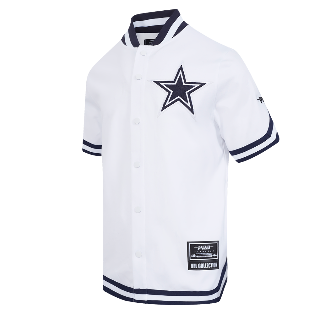 NFL DALLAS COWBOYS SOUVENIR MEN'S WARM UP JACKET (WHITE/MIDNIGHT NAVY)