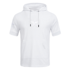 NFL DALLAS COWBOYS WHITE OUT MEN'S SHORT SLEEVE PULLOVER HOODIE (WHITE)