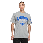 NFL DALLAS COWBOYS BEST OF T-SHIRT EN JERSEY DE COTON À ÉPAULES TOMBANTES POUR HOMME (GRIS CHINÉ FONCÉ)
