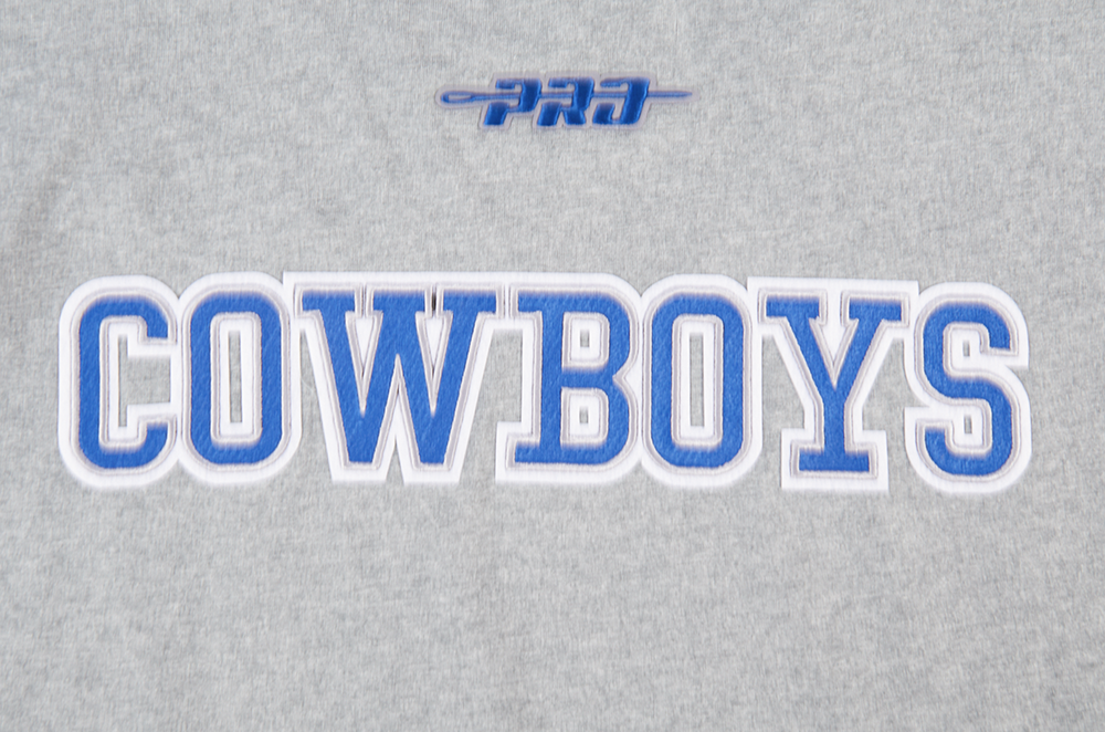 NFL DALLAS COWBOYS BEST OF T-SHIRT EN JERSEY DE COTON À ÉPAULES TOMBANTES POUR HOMME (GRIS CHINÉ FONCÉ)