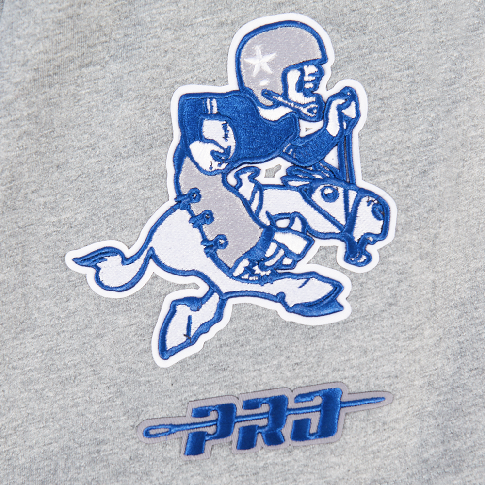 NFL DALLAS COWBOYS BEST OF T-SHIRT EN JERSEY DE COTON À ÉPAULES TOMBANTES POUR HOMME (GRIS CHINÉ FONCÉ)