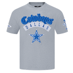 NFL DALLAS COWBOYS BEST OF T-SHIRT EN JERSEY DE COTON À ÉPAULES TOMBANTES POUR HOMME (GRIS CHINÉ FONCÉ)