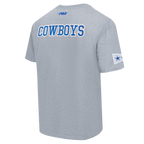 NFL DALLAS COWBOYS BEST OF T-SHIRT EN JERSEY DE COTON À ÉPAULES TOMBANTES POUR HOMME (GRIS CHINÉ FONCÉ)