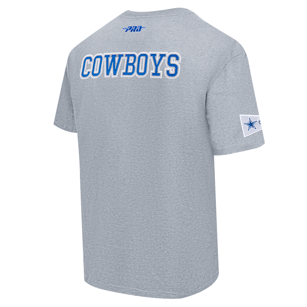 NFL DALLAS COWBOYS BEST OF T-SHIRT EN JERSEY DE COTON À ÉPAULES TOMBANTES POUR HOMME (GRIS CHINÉ FONCÉ)