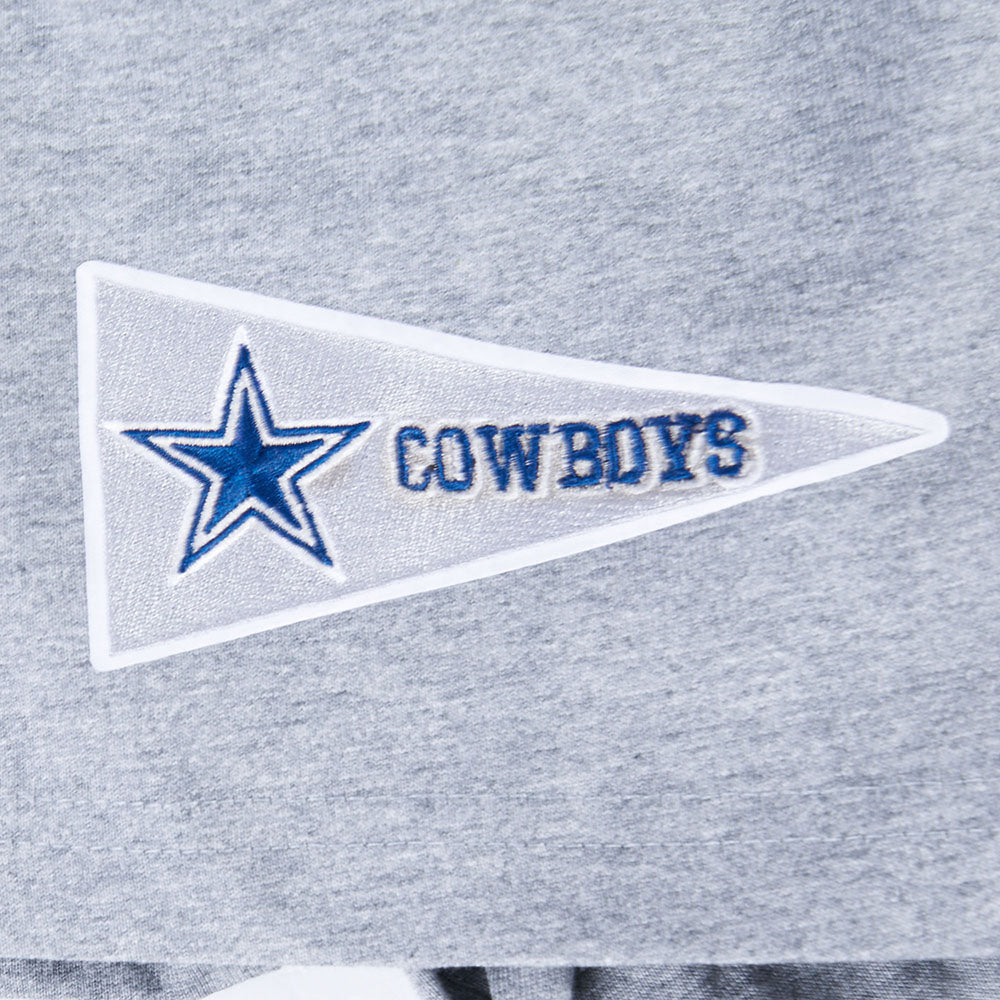 NFL DALLAS COWBOYS BEST OF T-SHIRT EN JERSEY DE COTON À ÉPAULES TOMBANTES POUR HOMME (GRIS CHINÉ FONCÉ)