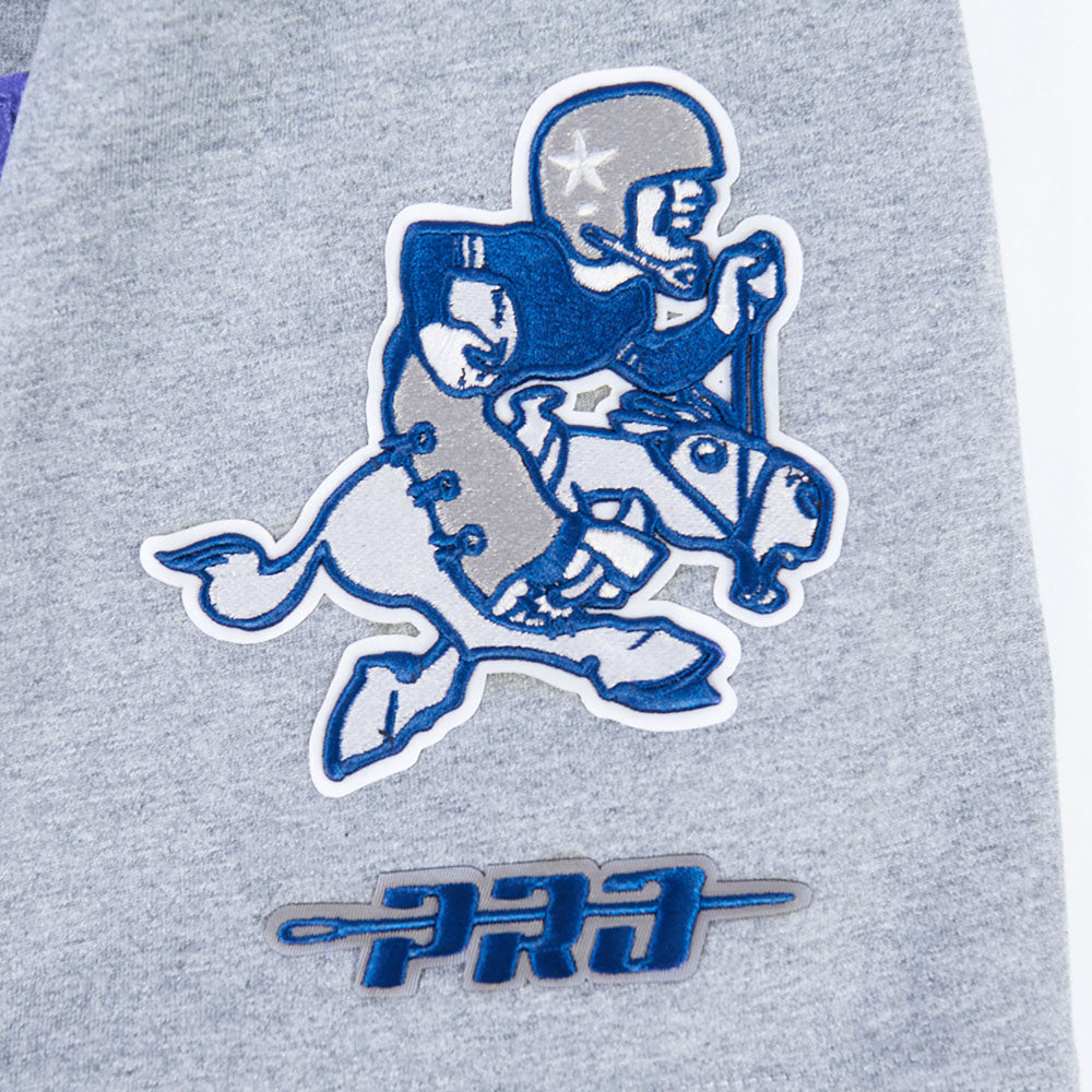 NFL DALLAS COWBOYS BEST OF T-SHIRT EN JERSEY DE COTON À ÉPAULES TOMBANTES POUR HOMME (GRIS CHINÉ FONCÉ)