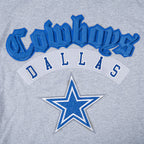 NFL DALLAS COWBOYS BEST OF T-SHIRT EN JERSEY DE COTON À ÉPAULES TOMBANTES POUR HOMME (GRIS CHINÉ FONCÉ)