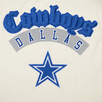 NFL DALLAS COWBOYS BEST OF MEN'S DROP SHOULDER TEE (EGGSHELL)