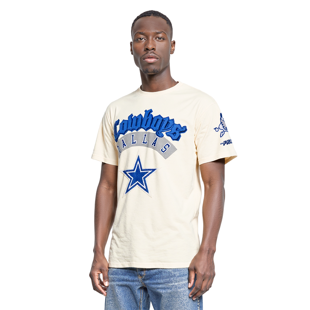 NFL DALLAS COWBOYS BEST OF MEN'S DROP SHOULDER TEE (EGGSHELL)
