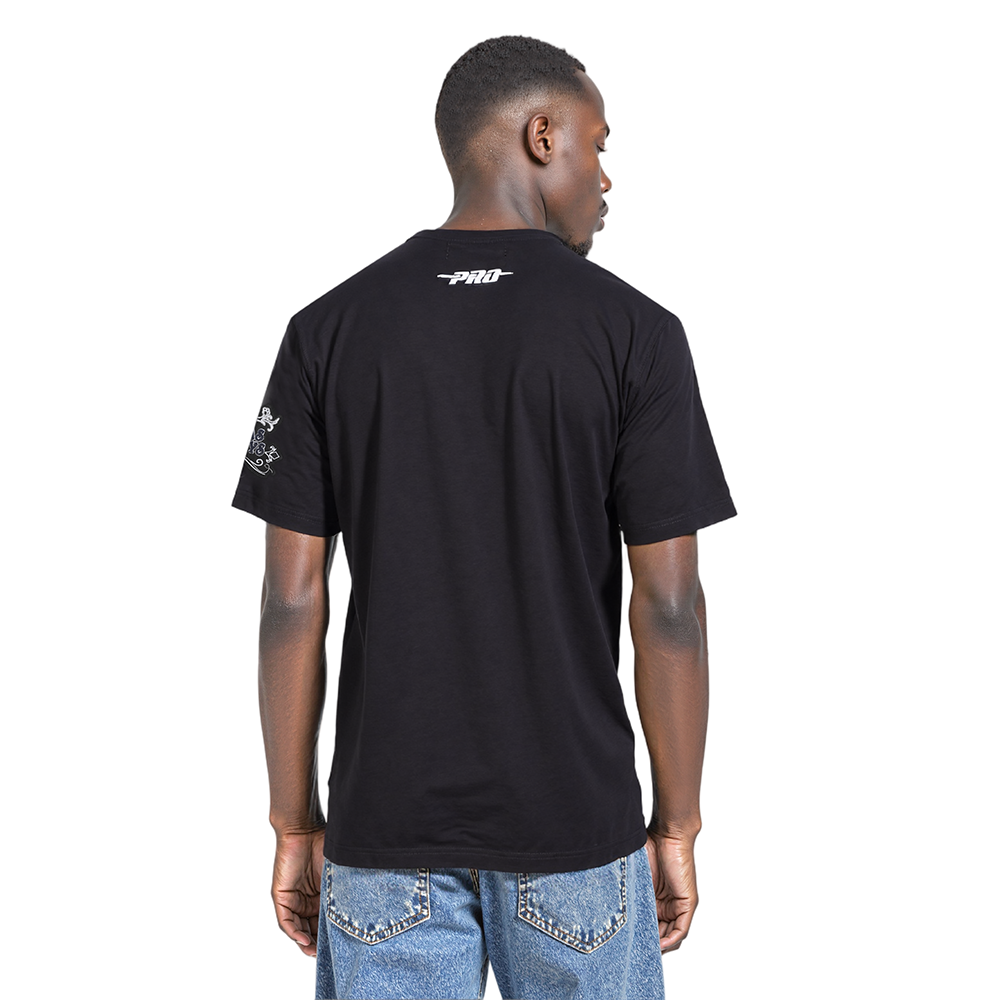 NFL DALLAS COWBOYS REBEL ATHLETICS T-SHIRT EN JERSEY SIMPLE À LOGO EMPILÉ POUR HOMME (NOIR)