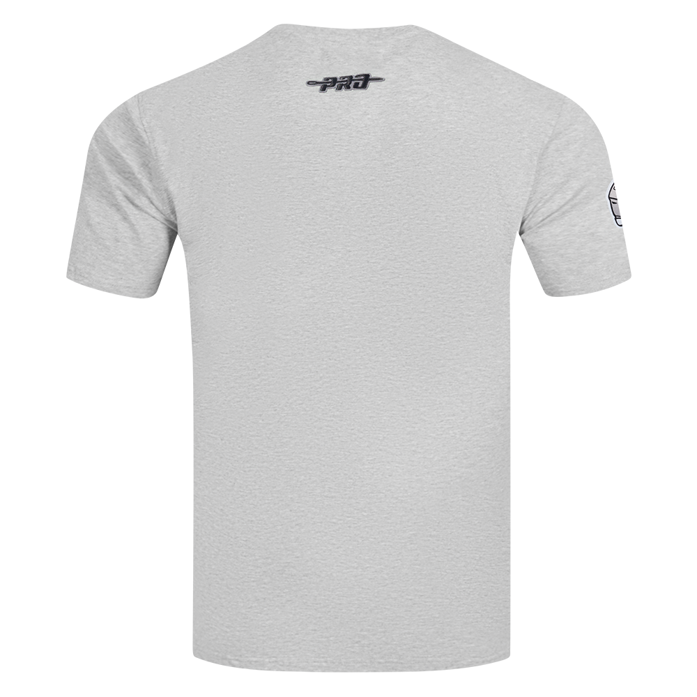 NFL DALLAS COWBOYS TEAM BADGE T-SHIRT EN JERSEY SIMPLE POUR FEMME POUR HOMME (GRIS CHINÉ)