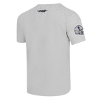 NFL DALLAS COWBOYS TEAM BADGE T-SHIRT EN JERSEY SIMPLE POUR FEMME POUR HOMME (GRIS CHINÉ)