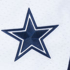 NFL DALLAS COWBOYS CEE DEE LAMB #88 CLASSIC MESH PNN CHEMISE BOUTONNÉE EN FILET POUR HOMME (BLANC/MARINE MINUIT)