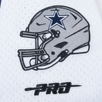 NFL DALLAS COWBOYS CEE DEE LAMB #88 CLASSIC MESH PNN CHEMISE BOUTONNÉE EN FILET POUR HOMME (BLANC/MARINE MINUIT)