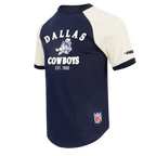 NFL DALLAS COWBOYS FIRST TEAM MEN'S RAGLAN TEE (EGGSHELL/ MIDNIGHT NAVY)