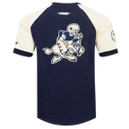 NFL DALLAS COWBOYS FIRST TEAM MEN'S RAGLAN TEE (EGGSHELL/ MIDNIGHT NAVY)