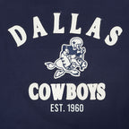 NFL DALLAS COWBOYS FIRST TEAM MEN'S RAGLAN TEE (EGGSHELL/ MIDNIGHT NAVY)