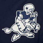 NFL DALLAS COWBOYS FIRST TEAM MEN'S RAGLAN TEE (EGGSHELL/ MIDNIGHT NAVY)