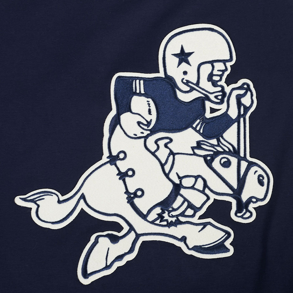 NFL DALLAS COWBOYS FIRST TEAM MEN'S RAGLAN TEE (EGGSHELL/ MIDNIGHT NAVY)