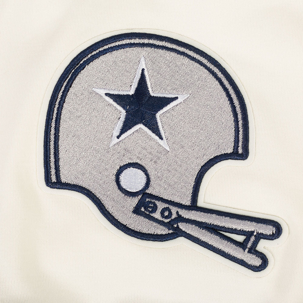 NFL DALLAS COWBOYS FIRST TEAM MEN'S RAGLAN TEE (EGGSHELL/ MIDNIGHT NAVY)
