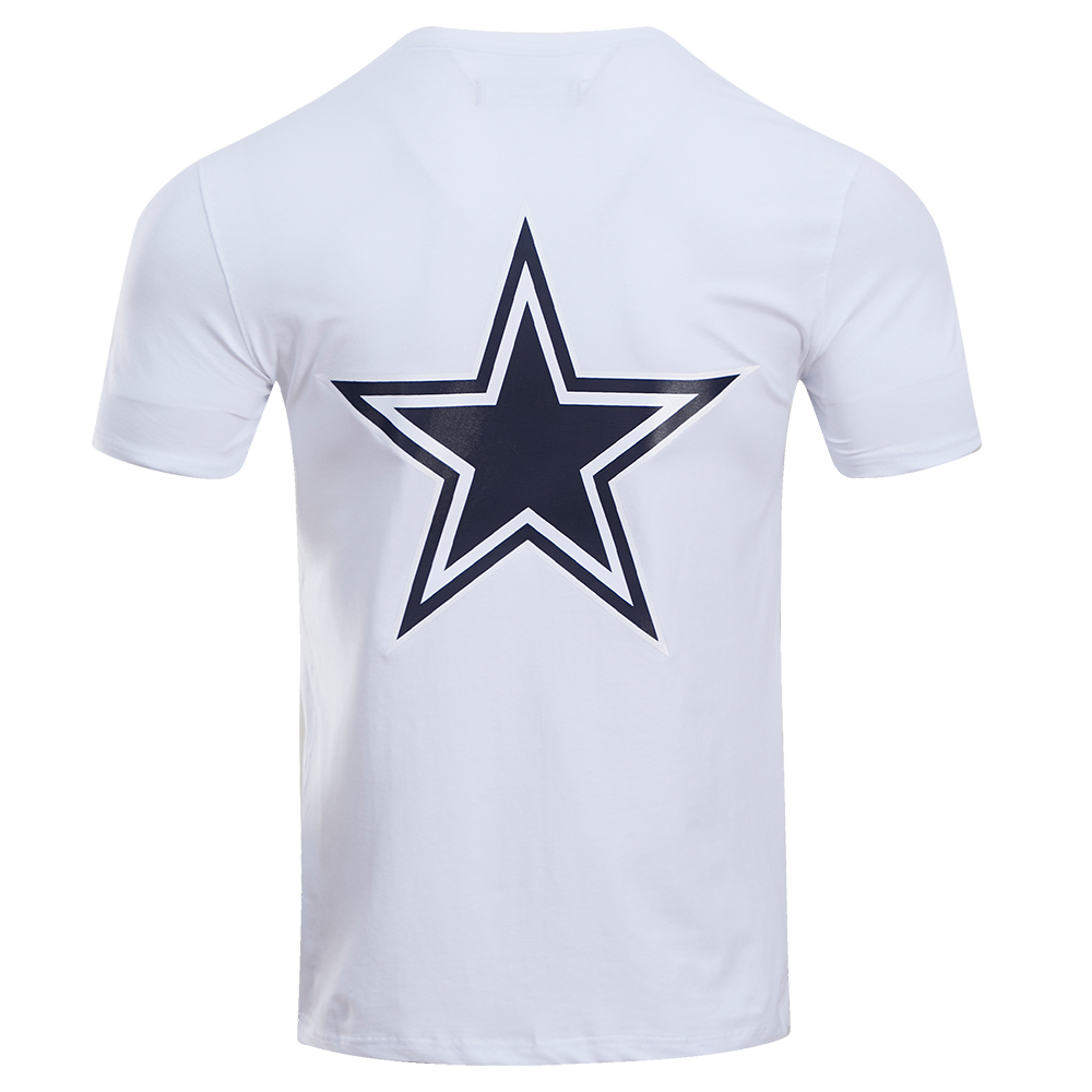 NFL DALLAS COWBOYS LOGO PRO TEAM MEN'S TAPING TEE (WHITE/MIDNIGHT NAVY)