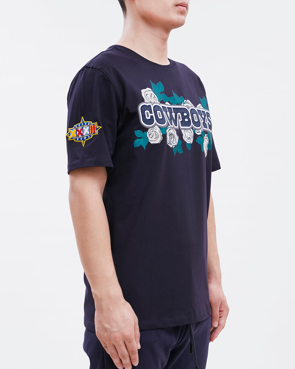 NFL DALLAS COWBOYS ROSES MEN'S TEE (MIDNIGHT NAVY)