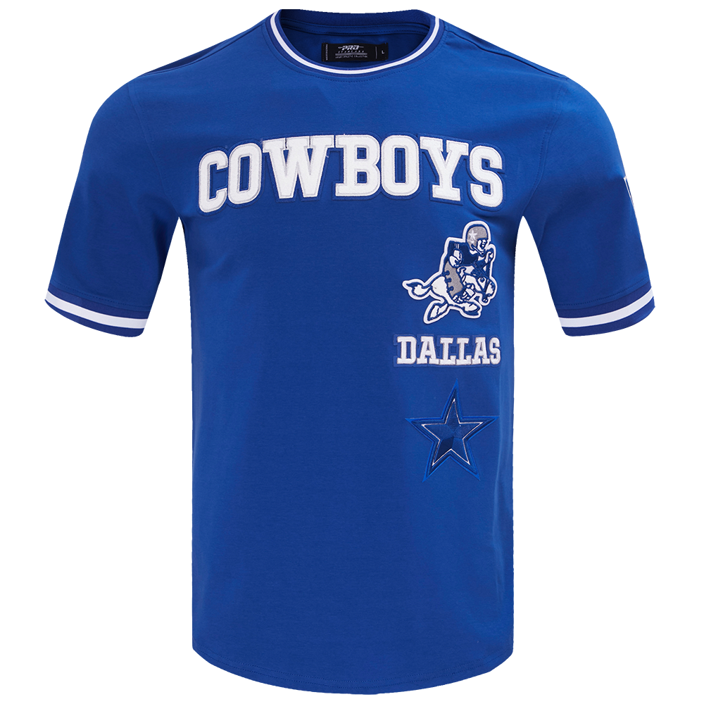 NFL DALLAS COWBOYS RETRO CLASSIC T-SHIRT POUR HOMME (BLEU DODGER)