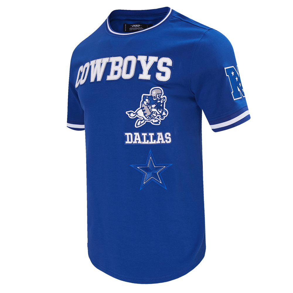 NFL DALLAS COWBOYS RETRO CLASSIC T-SHIRT POUR HOMME (BLEU DODGER)