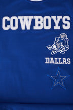 NFL DALLAS COWBOYS RETRO CLASSIC T-SHIRT POUR HOMME (BLEU DODGER)