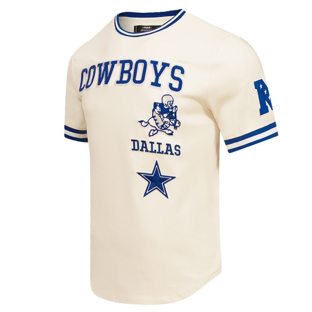 NFL DALLAS COWBOYS RETRO CLASSIC MEN'S TEE (EGGSHELL/DODGER BLUE)