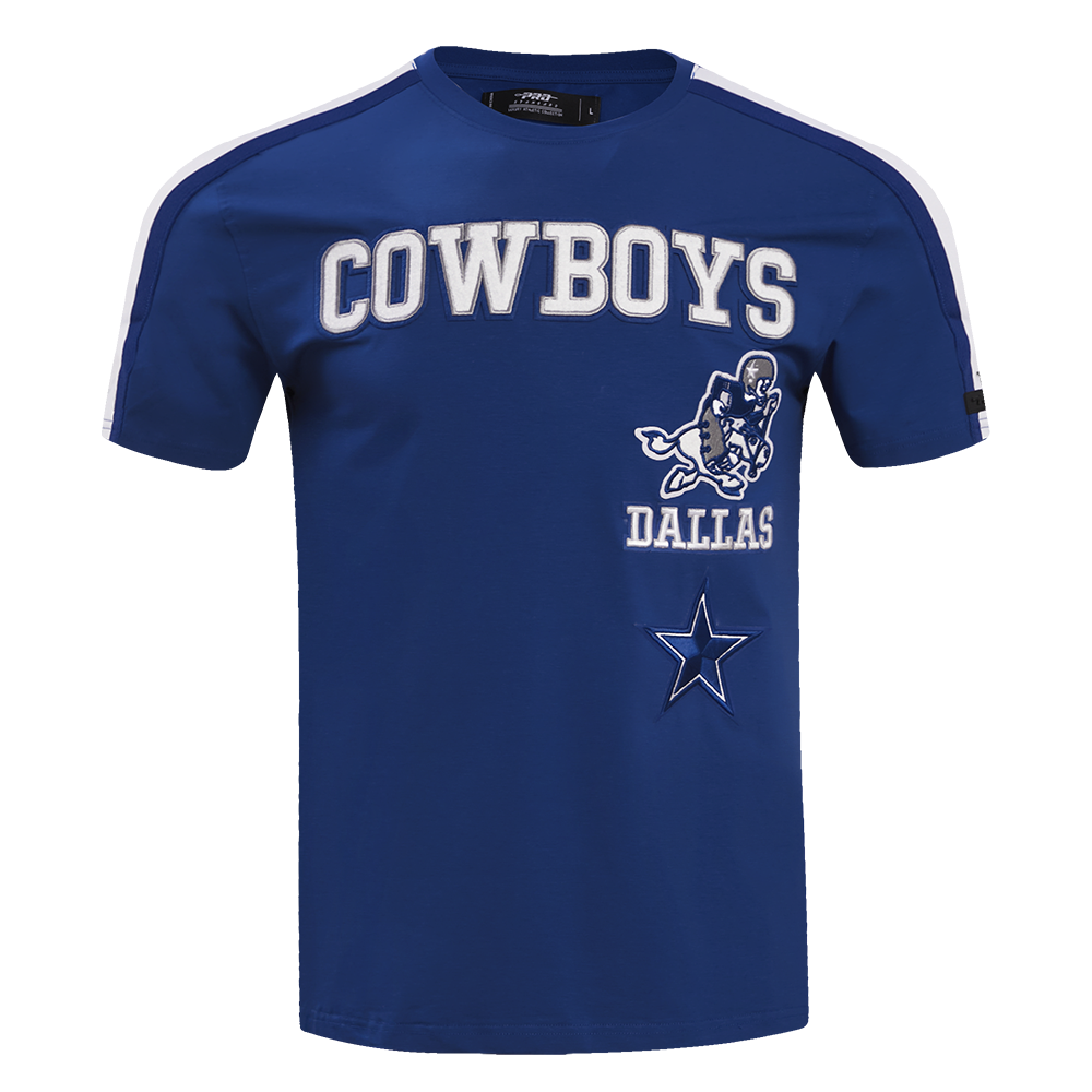 NFL DALLAS COWBOYS RETRO CLASSIC MEN'S SJ STRIPED TEE (DODGER BLUE)