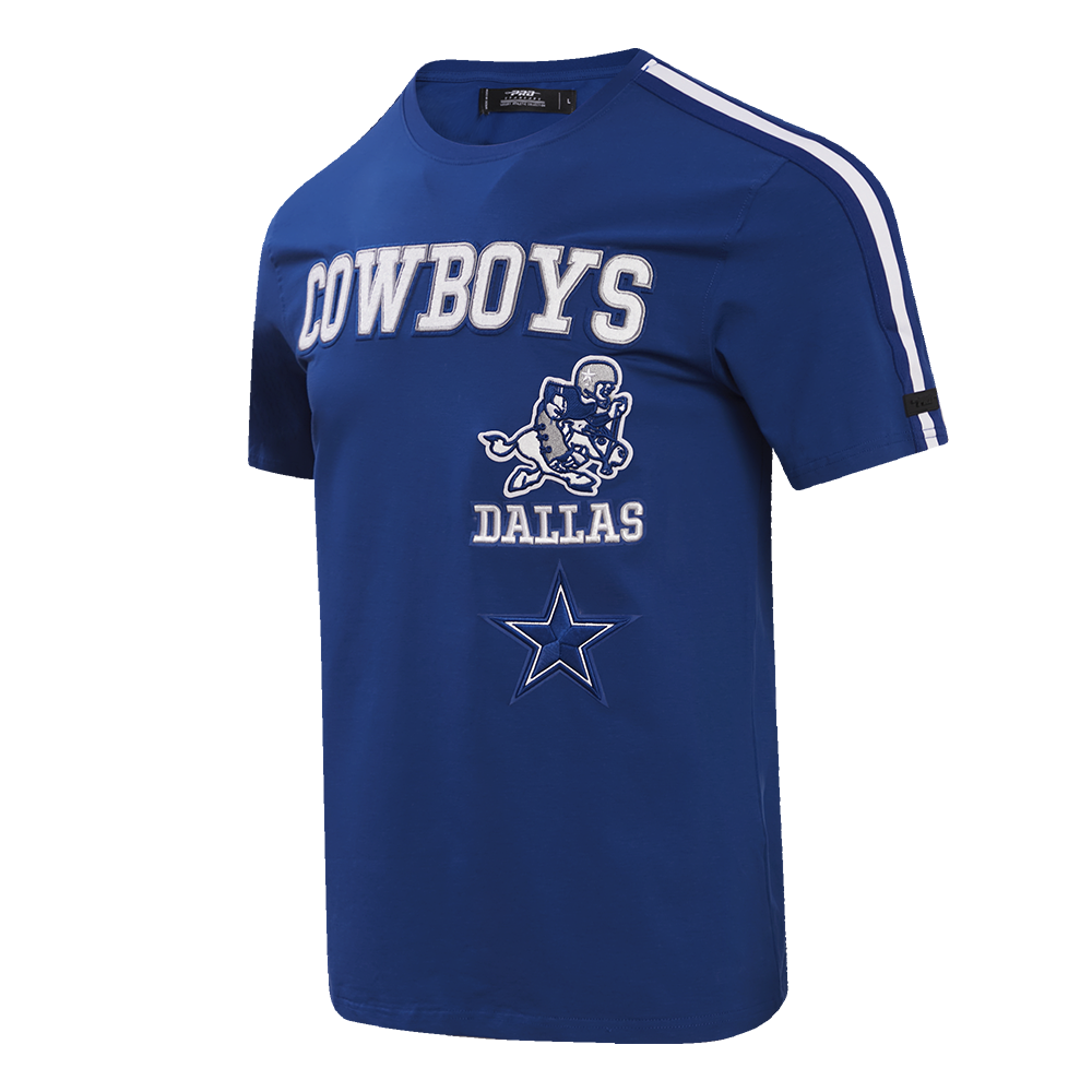 NFL DALLAS COWBOYS RETRO CLASSIC MEN'S SJ STRIPED TEE (DODGER BLUE)