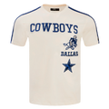 NFL DALLAS COWBOYS RETRO CLASSIC MEN'S STRIPED TEE (EGGSHELL/DODGER BLUE)